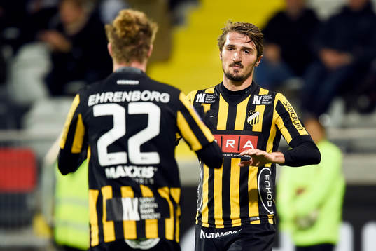 Häckens Dardan Rexhepi jublar efter 3-1