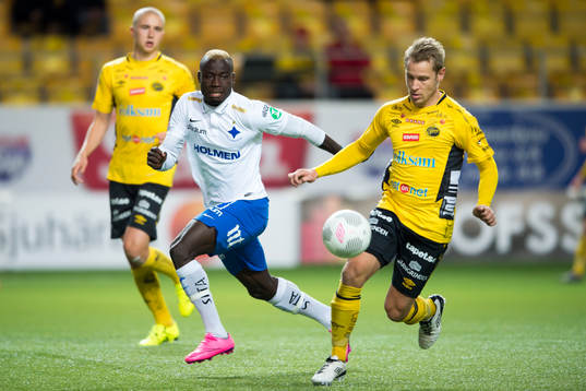 Norrköpings Alhaji Kamara i kamp med Elfsborgs Andreas Klarström