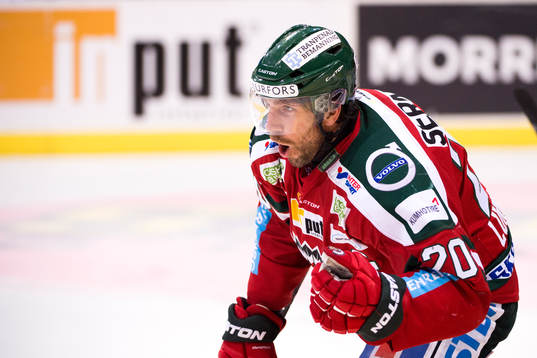 Frölundas Joel Lundqvist jublar
