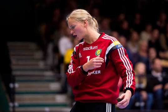 Sävehofs målvakt Johanna Bundsen deppar