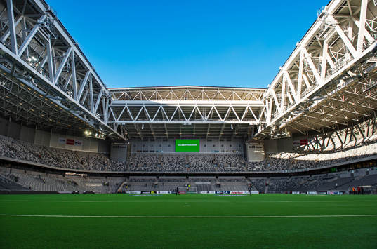 Ett tomt Tele2 Arena
