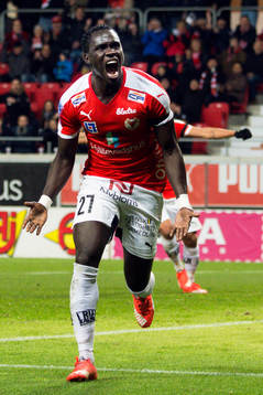 Kalmars Papa Alioune Diouf jublar efter 3-0