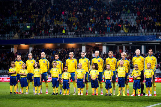 Sveriges Elin Rubensson, Olivia Schough, Caroline Seger,