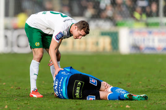 Halmstads Jesper Westerberg gör sig illa och blir