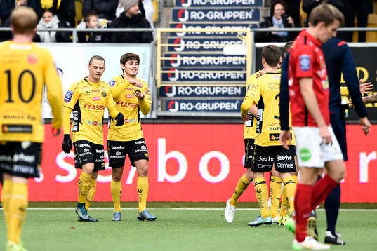 Elfsborgs Arber Zeneli jublar efter 3-1