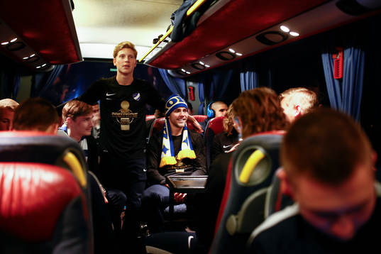 Norrköpings Alexander Fransson och Christoffer Nyman i