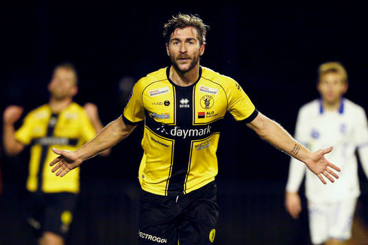 Frejs Christophe Lallet jublar efter 1-0