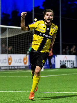 Frejs Christophe Lallet jublar efter att ha gjort 1-0