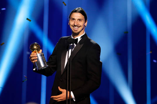 Zlatan Ibrahimovic tilldelas Guldbollen