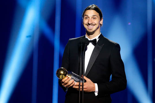 Zlatan Ibrahimovic tilldelas Guldbollen