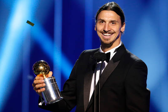 Zlatan Ibrahimovic tilldelas Guldbollen