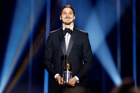 Zlatan Ibrahimovic tilldelas Guldbollen