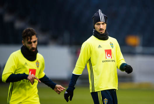 Zlatan Ibrahimovic och Jimmy Durmaz (t v)