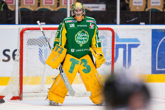 Björklövens målvakt Kevin Lindskoug