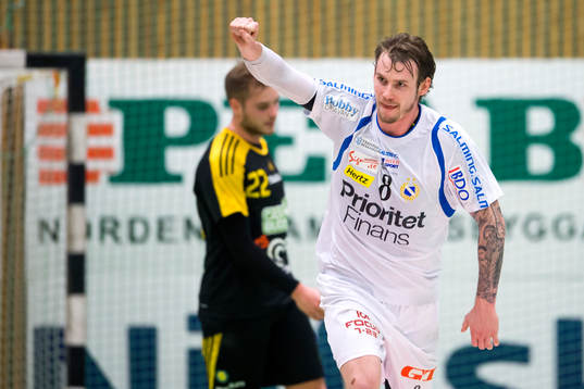Redbergslids Tobias Johansson jublar