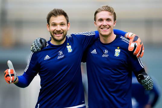 Målvakterna John Alvbåge och Marcus Sandberg