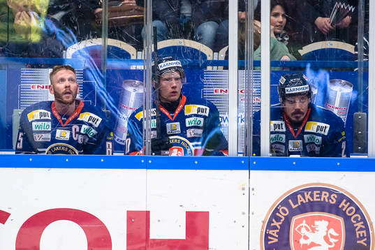 Växjös Liam Reddox, Richard Gynge och Teemu Laakso i