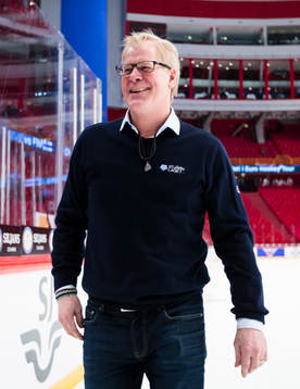 Leksands assisterande tränare Magnus Svensson  ser glad ut