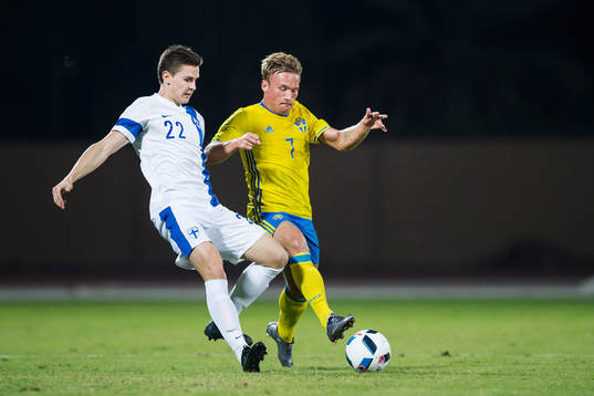 Finlands Jukka Raitala och Sveriges Niklas Bärkroth 