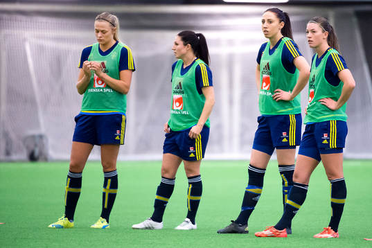 Fridolina Rolfö, Josefin Johansson, Petra Andersson och