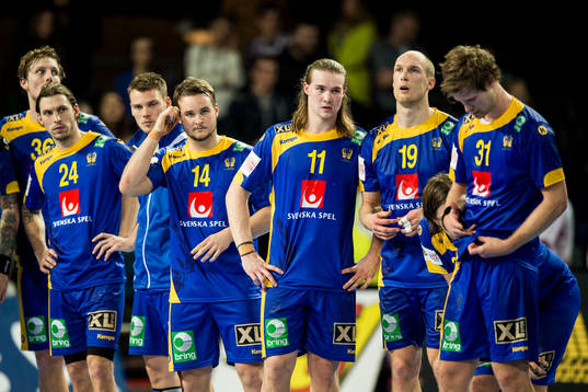Sveriges Fredrik Petersen, Markus Olsson, Jesper