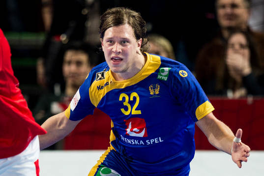 Sveriges Mattias Zachrisson jublar