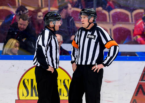 Linjeman Jan Sandström och Domare Morgan Johansson