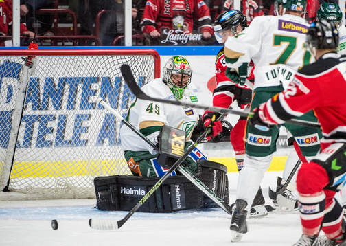 Malmö Redhawks Kent McDonell och Jeremias Augustin