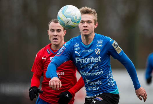 Halmstads Adrian Hallsö och Helsingborgs Calle Wede