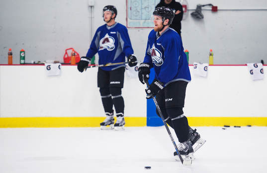 Carl Söderberg och Gabriel Landeskog