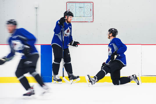Gabriel Landeskog och Carl Söderberg