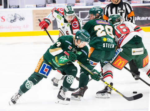 Färjestads Rasmus Asplund  och Oskar Steen