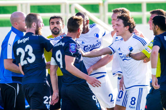 Malmö FFs Markus Rosenberg och FC Köpenhamns Thomas