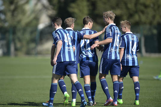 Djurgårdens Sebastian Andersson jublar