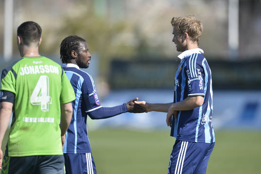 Djurgårdens Sebastian Andersson jublar