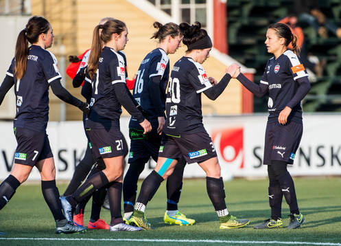 Rosengårds Sara Björk Gunnarsdottir, Lieke Martens, Lina