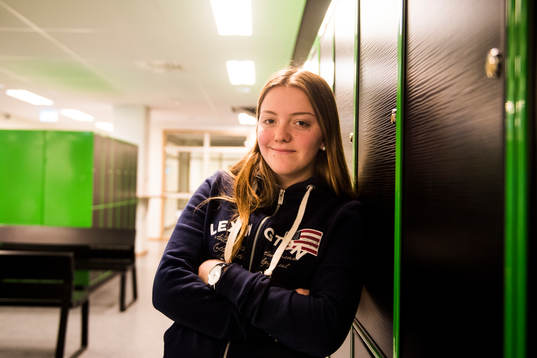 Rosengårds Andrea Thorisson poserar för ett porträtt den 16 februari 2016 i Malmö.