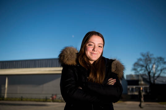 Rosengårds Andrea Thorisson poserar för ett porträtt den 16 februari 2016 i Malmö.