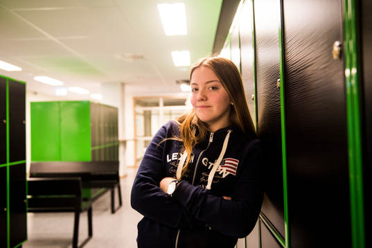 Rosengårds Andrea Thorisson poserar för ett porträtt den 16 februari 2016 i Malmö.