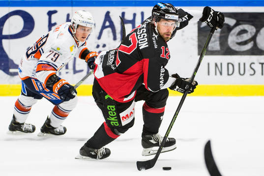 Malmö Redhawks Andreas Thuresson och Växjös Patrik Lundh