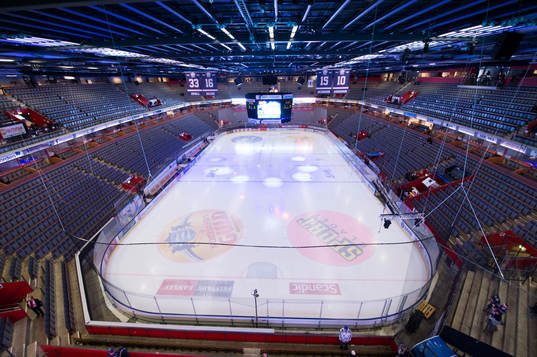 Översiktsbild över Saab arena
