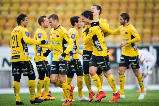 Elfsborgs spelare jublar