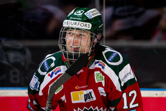Frölundas Kristian Vesalainen glad