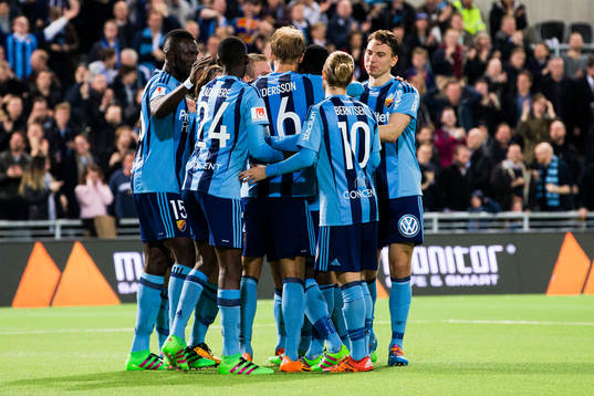 Djurgårdens Omar Colley, Philana Tinotenda Kadewere, Sebastian Andersson, Daniel Berntsen och Marcus Hansson