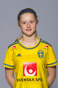 Wilma Thörnkvist som spelar i F16 landslaget, poserar för ett porträtt den 4 mars 2016 i Stockholm.