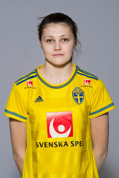 Nina Lycksell som spelar i F16 landslaget, poserar för ett porträtt den 4 mars 2016 i Stockholm.