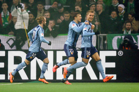 Djurgårdens Sebastian Andersson jublar