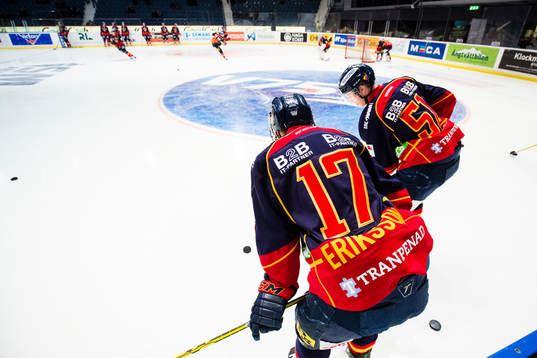 Djurgårdens Henrik Eriksson och Robin Alvarez