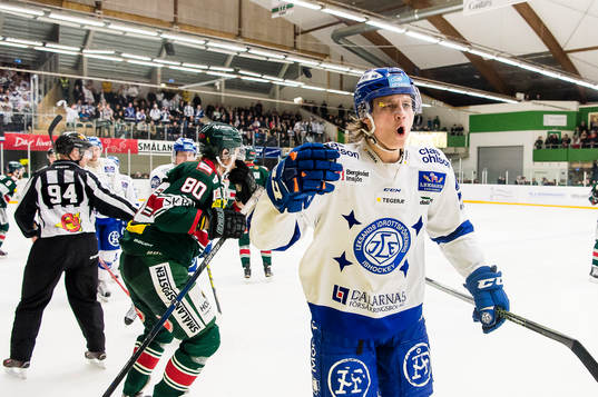 Leksands Anton Karlsson jublar