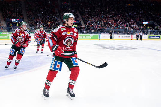 Frölundas Artturi Lehkonen jublar